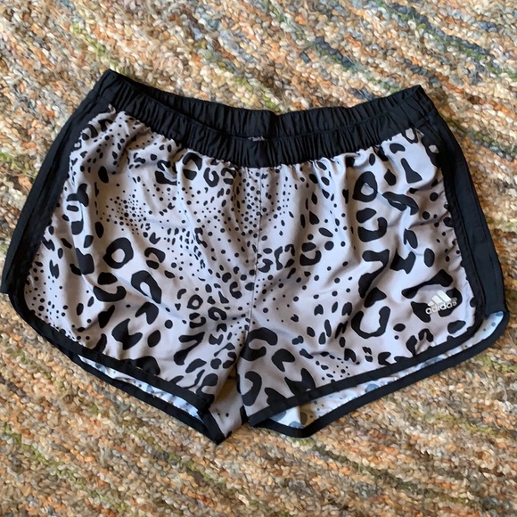 adidas Shorts | Adidas Leopard Print Running Shorts Medium | Poshmark